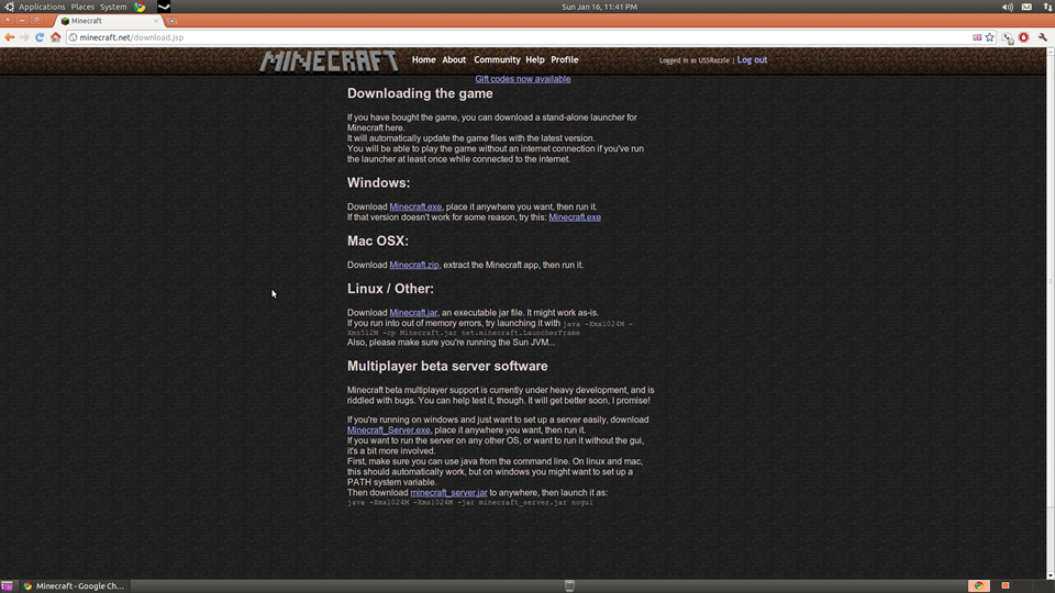 GUIDE] Get Minecraft working in Ubuntu - Legacy Support - Archive